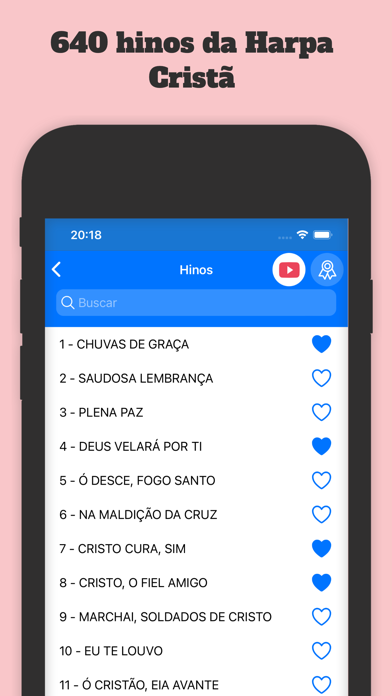 Screenshot #1 pour Harpa Cristã: Hinos com áudio