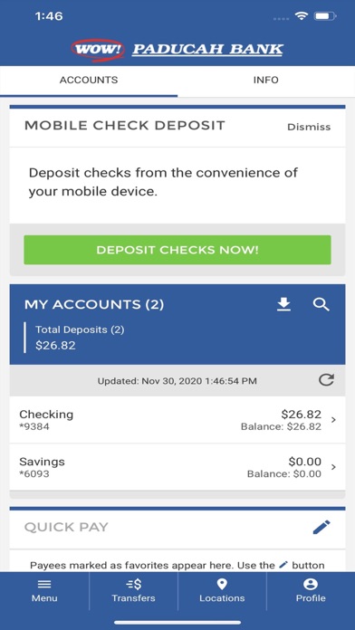 Paducah Bank Mobile Screenshot