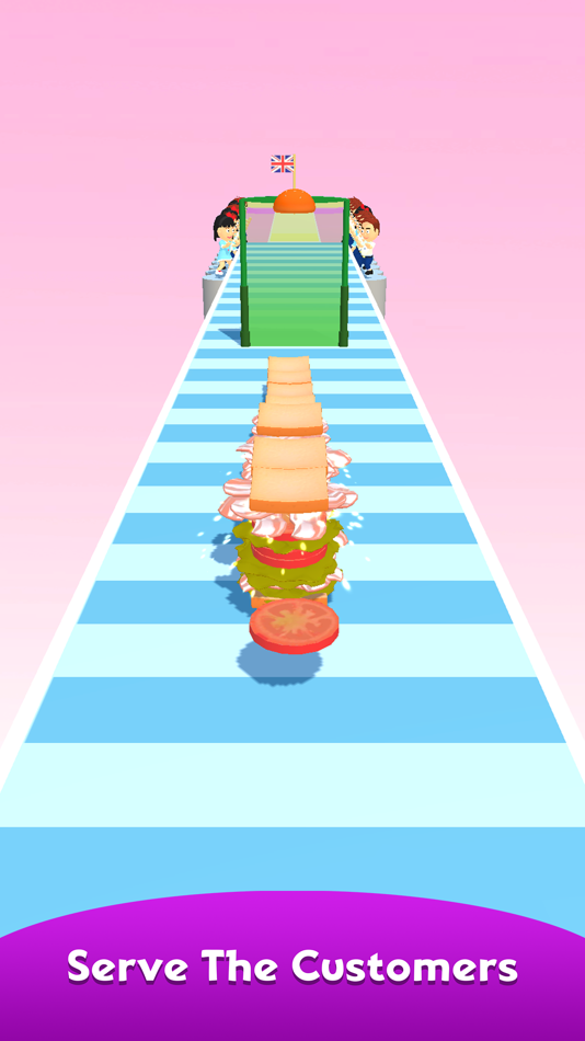 #4. Burger Stack Runner 3D (iOS) 由: ABI GLOBAL LTD.
