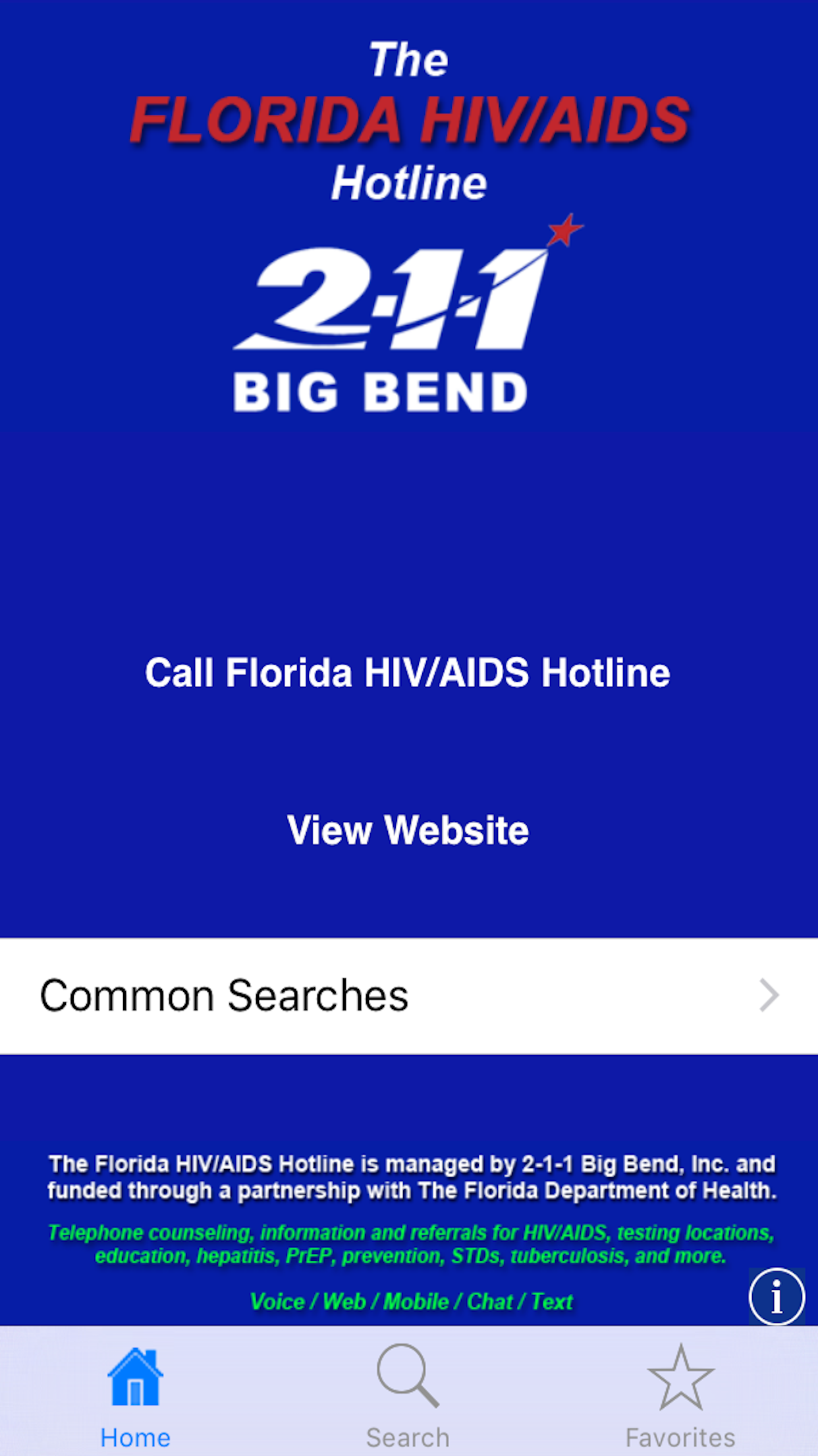 FL HIV/AIDS 211 Big Bend