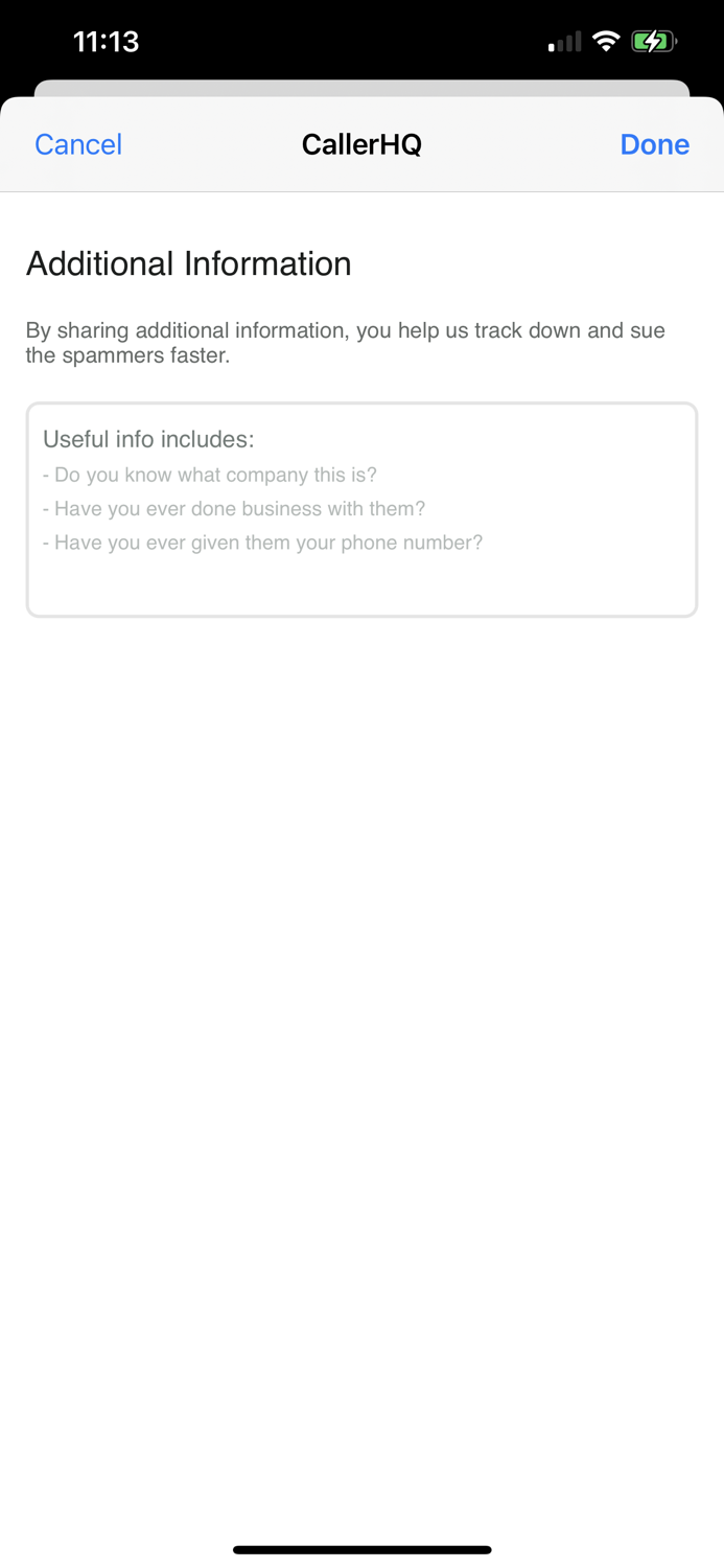 CallerHQ Catch and Sue Spammers
