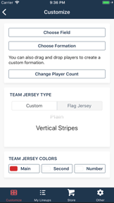Build Lineup screenshot