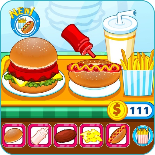 Burger shop fast food Icon