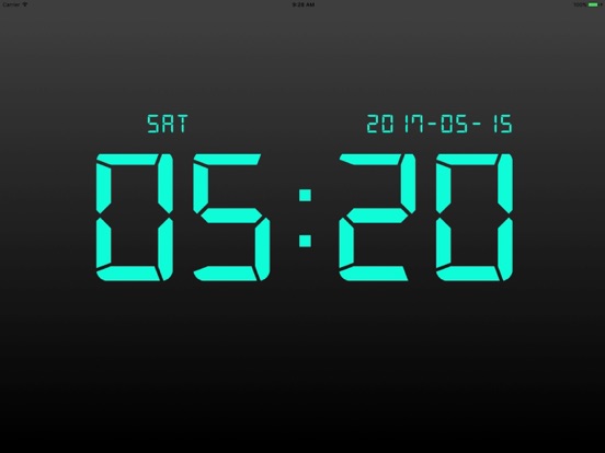Digital Clock - Bedside Alarm iPad screenshot 5 - Lifestyle app