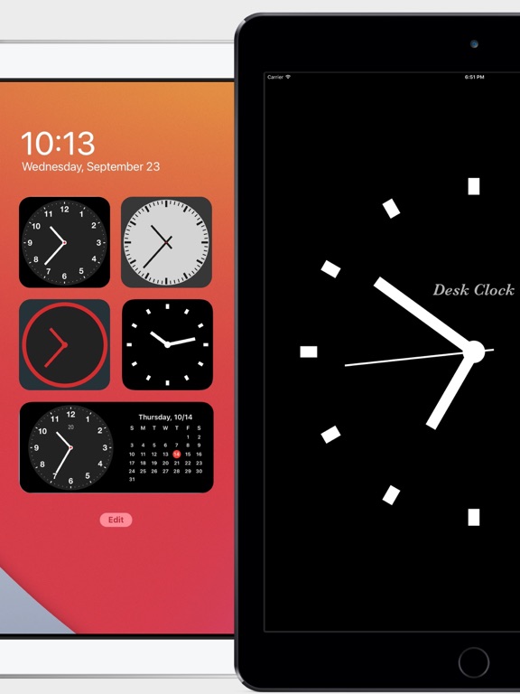 Screenshot #4 pour Desk Clock- Horloge analogique