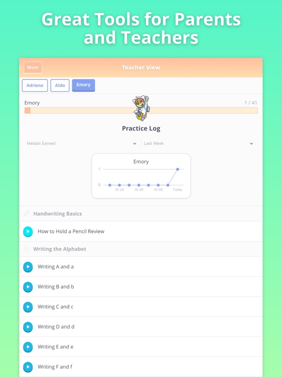 Learn Handwriting 2nd Grade iPad screenshot 6 - Education app