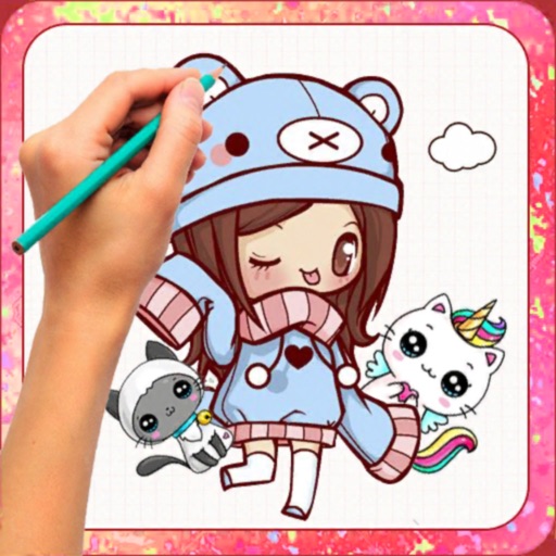 How to draw kawaii Step b step