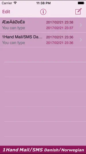 AEI Keyboard Note Danish screenshot 2