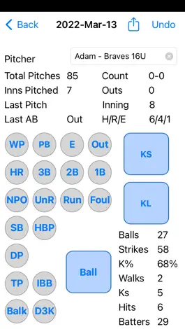 Game screenshot Pitch Counter & Stat Tracker mod apk