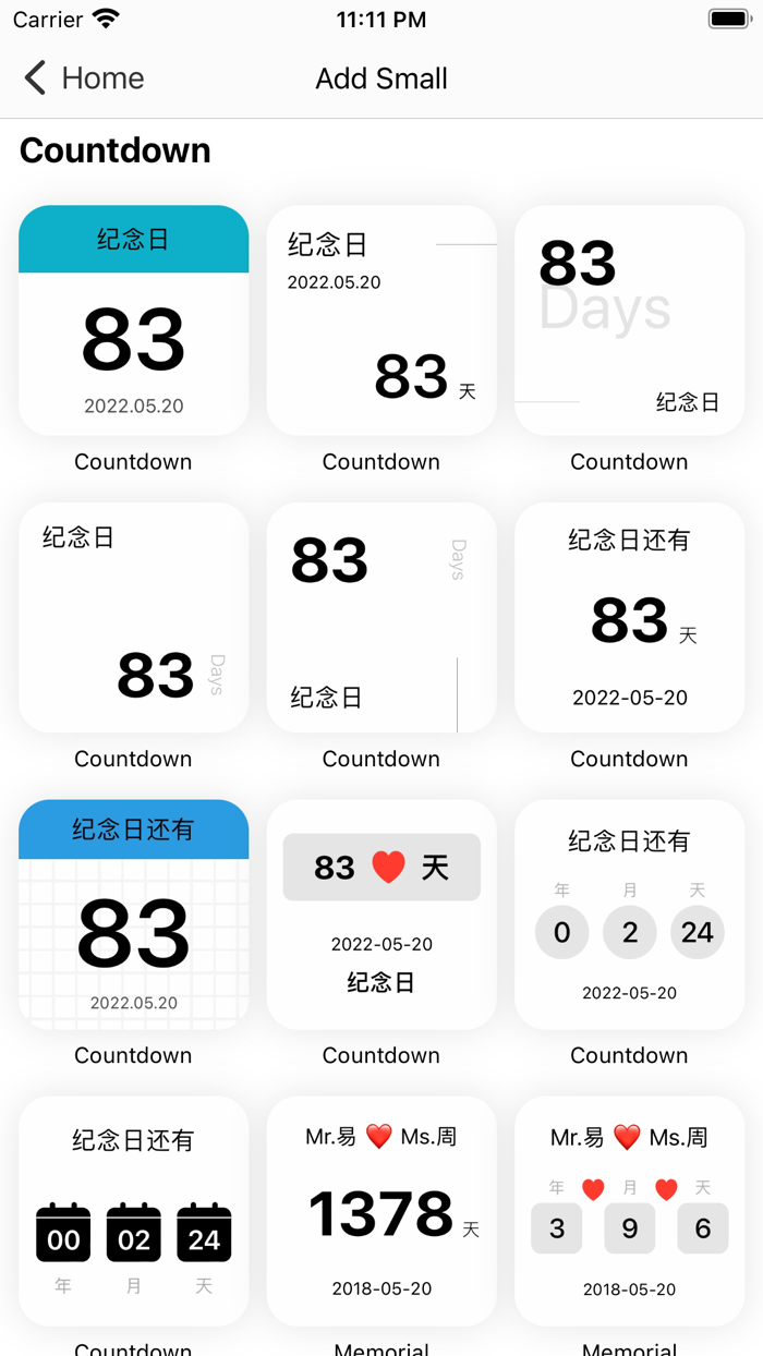 Mini Widget - StandBy
