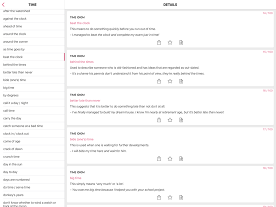 Screenshot #5 pour Medical Time idioms in English