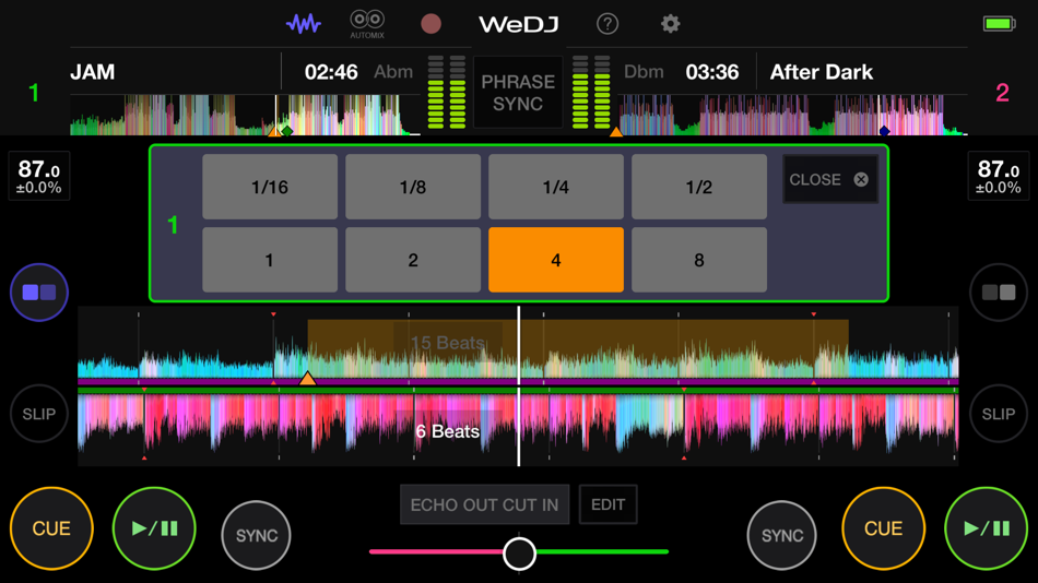 #4. WeDJ for iPhone (iOS) Bởi: AlphaTheta Corporation