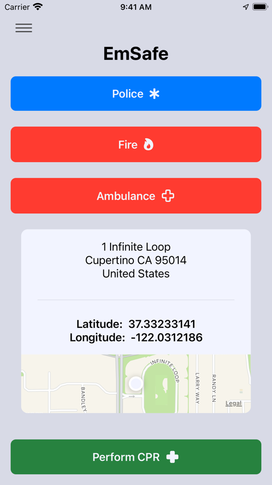 #5. EmSafe - Emergency Travel App (iOS) 由: Rahul Kumar
