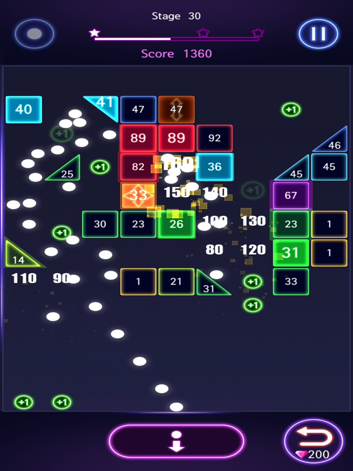 Bricks Breaker Hit - Glow Ball
