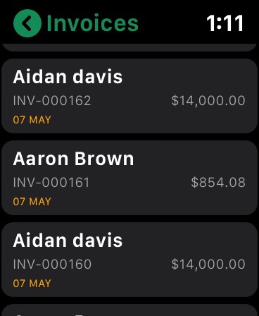 Apple Watch screenshot