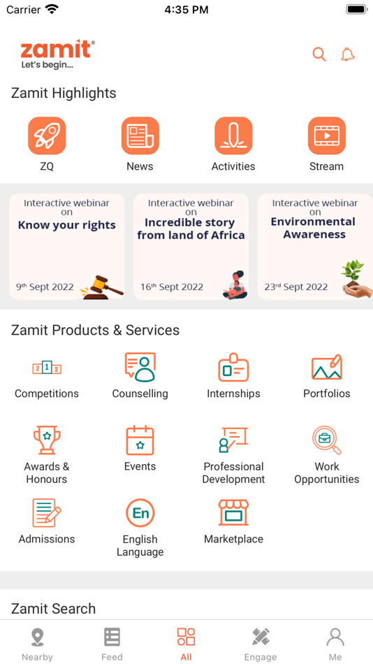 #1. zamit (iOS) By: MASH Virtual