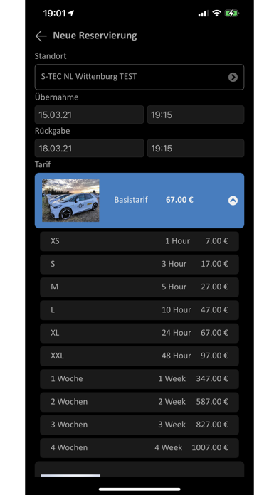 eQar Mobility Screenshot