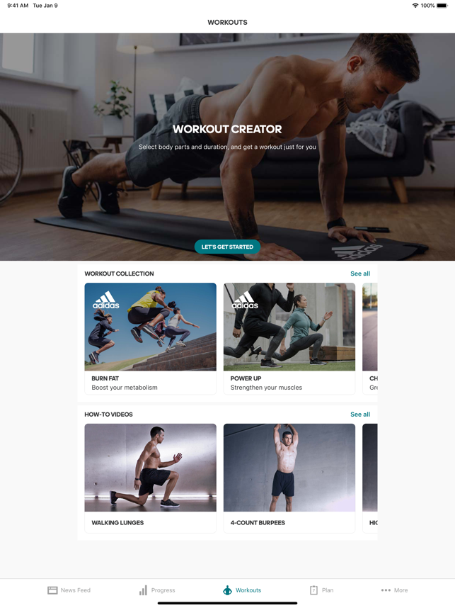 ‎adidas Training by Runtastic Screenshot