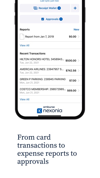 Nexonia Expenses Screenshot