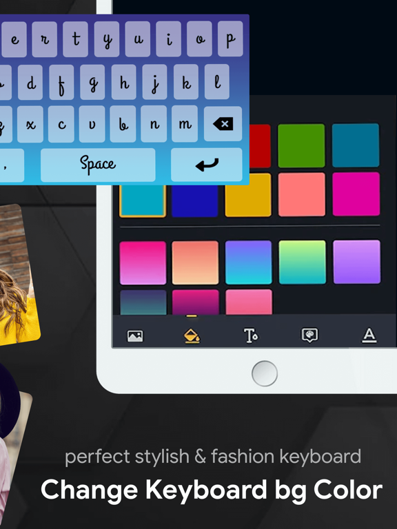 My Photo Keyboard With Fonts iPad screenshot 5 - Utilities app