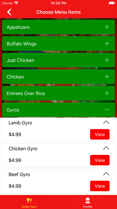 Valentino's Pizza and Chicken Screenshot
