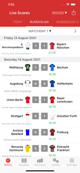 Game screenshot Live Scores for Bundesliga mod apk