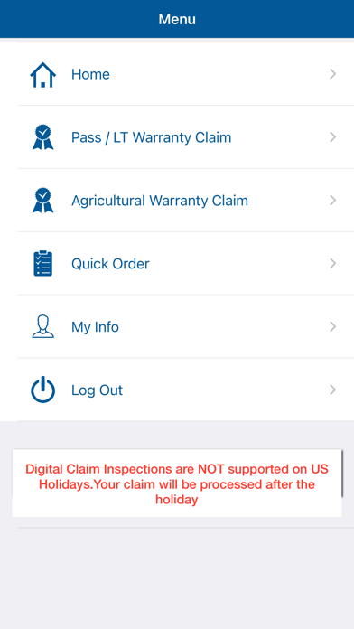 Michelin Warranty Claim Screenshot