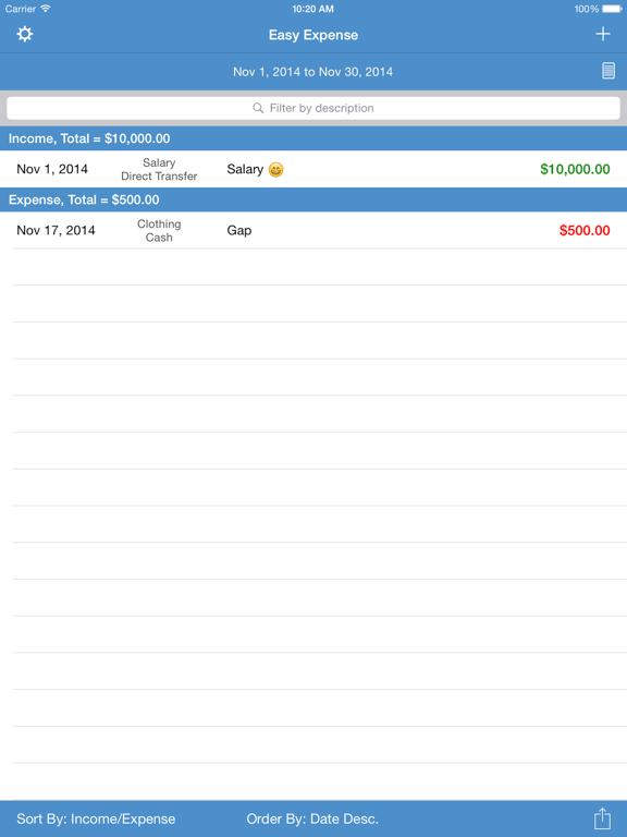 Screenshot #6 pour Easy Expense Manager