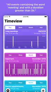 timeview - calendar statistics iphone screenshot 1