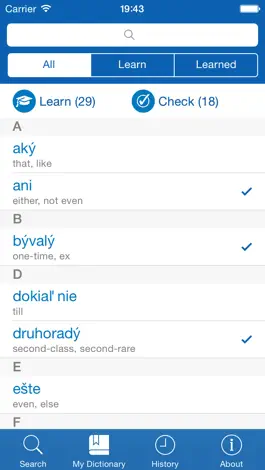 Game screenshot Slovak−English dictionary hack