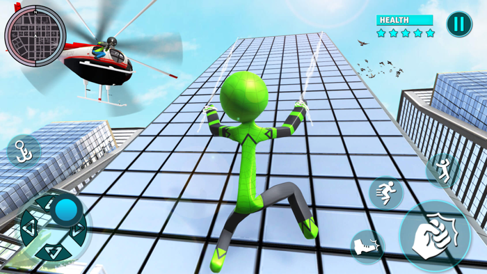 Grand Stickman City Hero Game