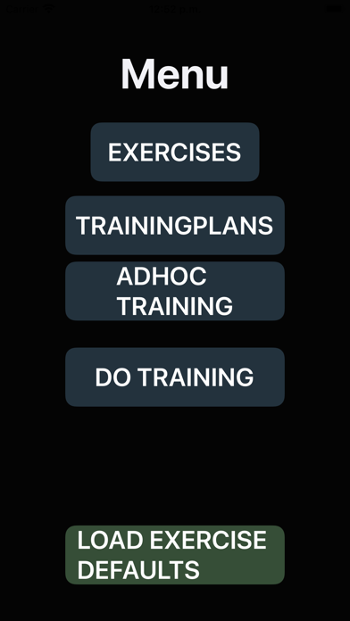 iWorkout Tracker Screenshot