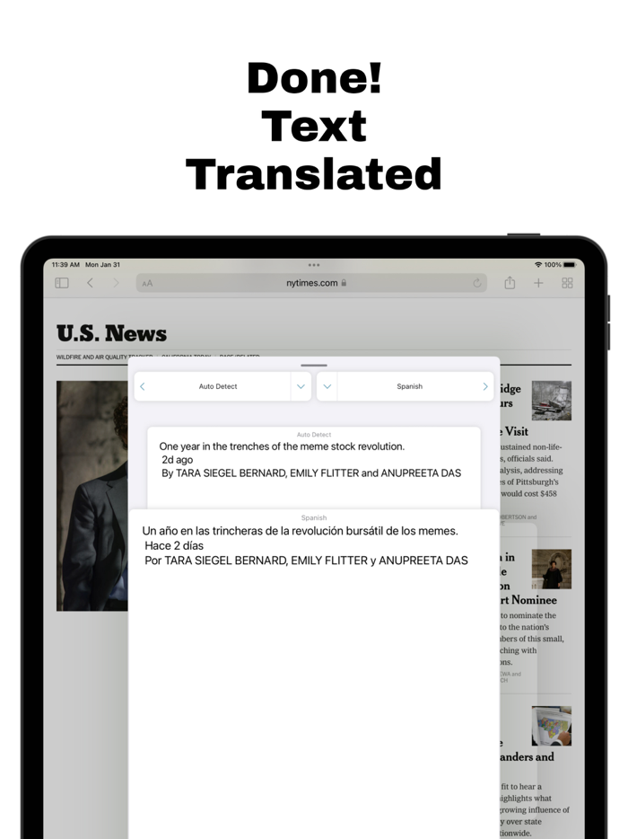 Translator  Safari Extension