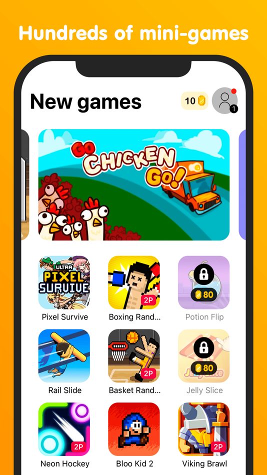 #1. Mini Arcade : 2 player games (iOS) 由: Nikita Piskov