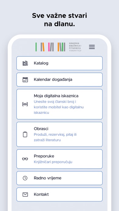 Gradska knjižnica Virovitica Screenshot
