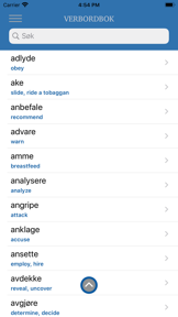 Norwegian Verb screenshot
