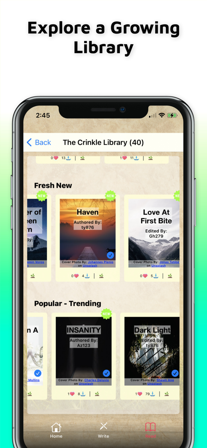 Crinkle - Read Write Stories