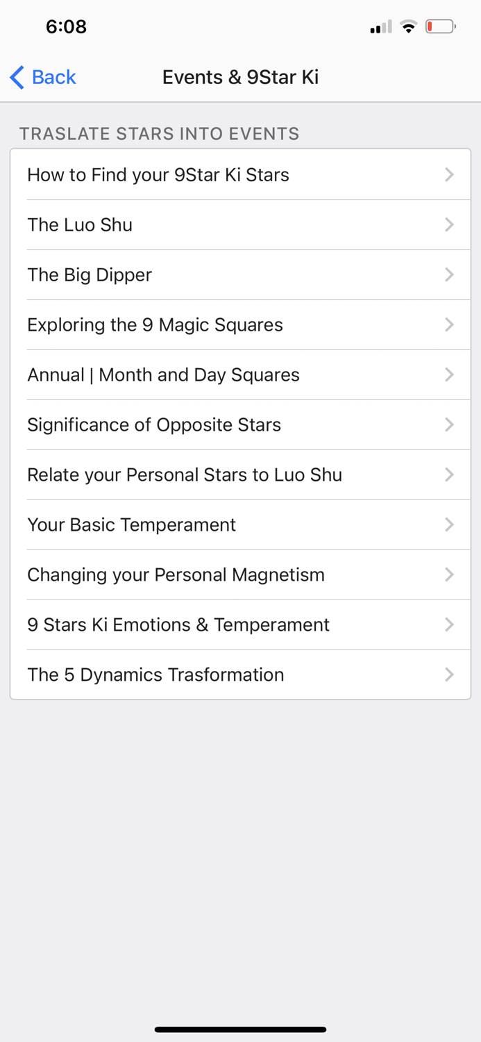 Nine Star Ki Astrology