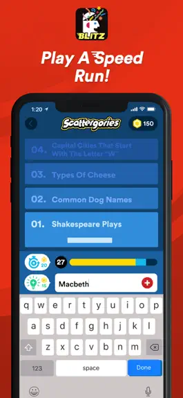 Game screenshot Scattergories Blitz hack