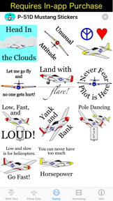 P-51D Mustang Sticker App screenshot
