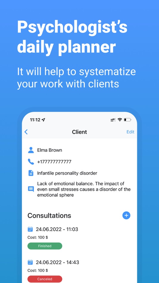 #2. Planjo: Consultant's Planner (iOS) Podle: Fyucher in Apps OOO