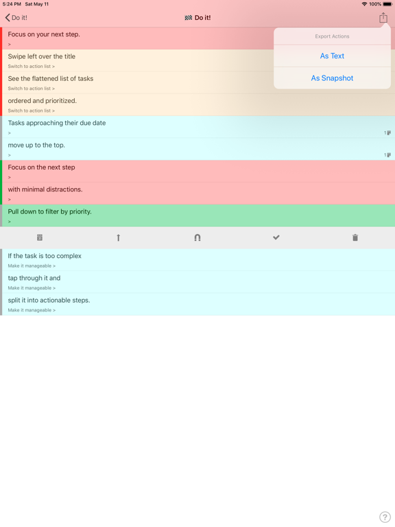 Screenshot #5 pour Manageable: Nested ToDo Lists