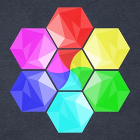 Snímky obrazovky (8) Bubbles Hexagon Puzzle