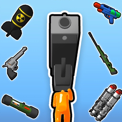 Gun Head Run Icon