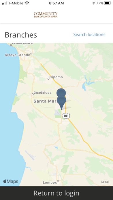 Community Bank of Santa Maria Screenshot