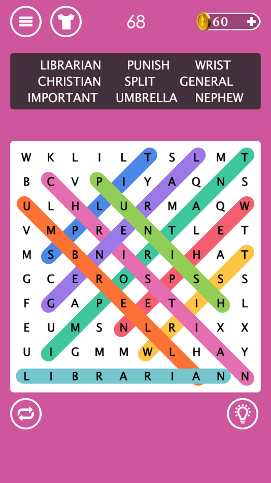 #2. Word Search - Word Find Puzzle (iOS) By: 鹏飞 侯