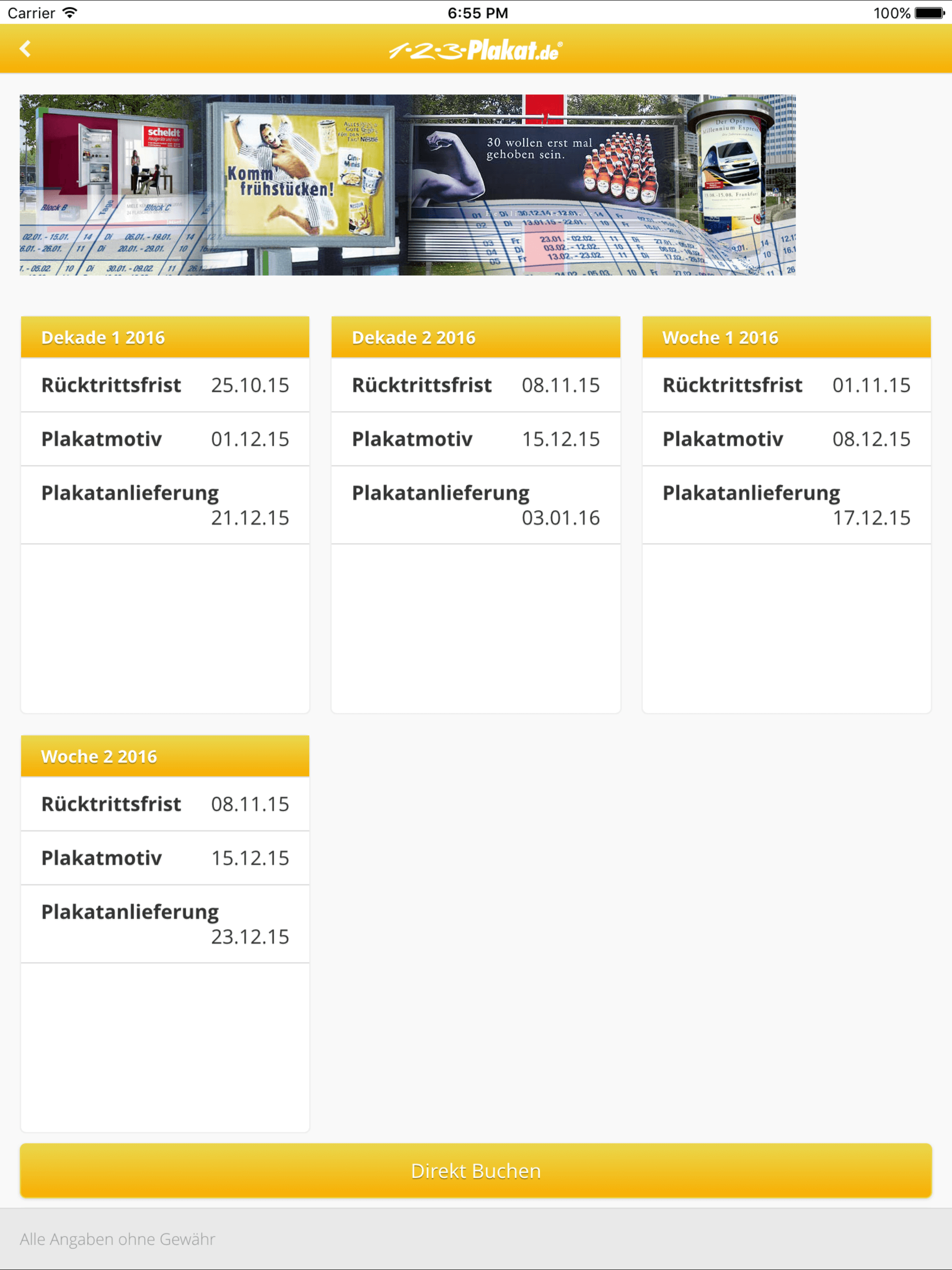 Terminplaner-Außenwerbung screenshot 12