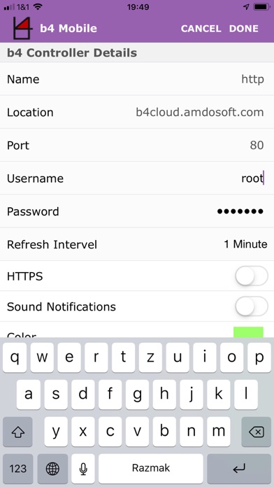 b4 Mobile Screenshot