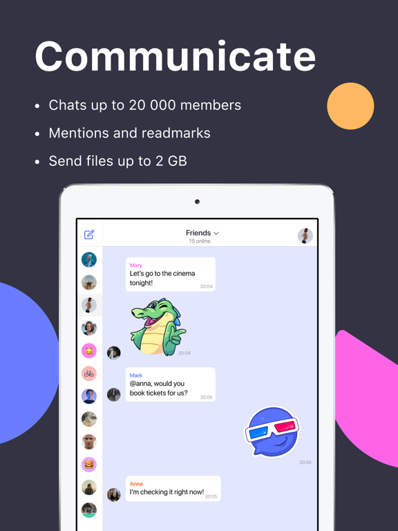 Screenshot #6 pour TamTam Messenger & Video Calls