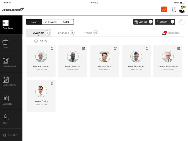 AMS Frontdesk for McLaren